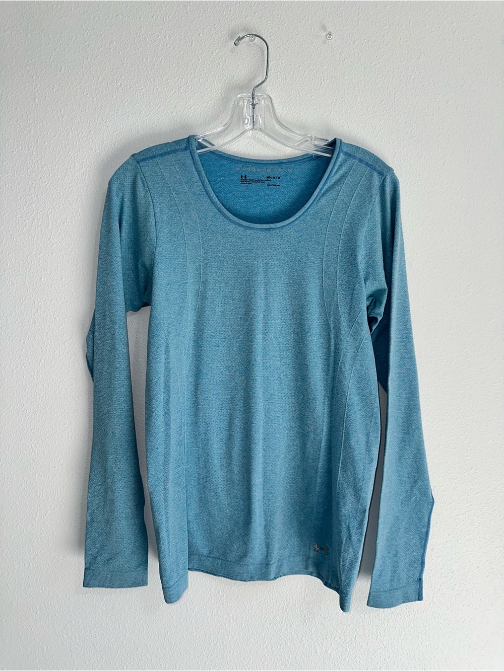 Under Armour Women's Aqua Blue Long-Sleeve Performance Tee
